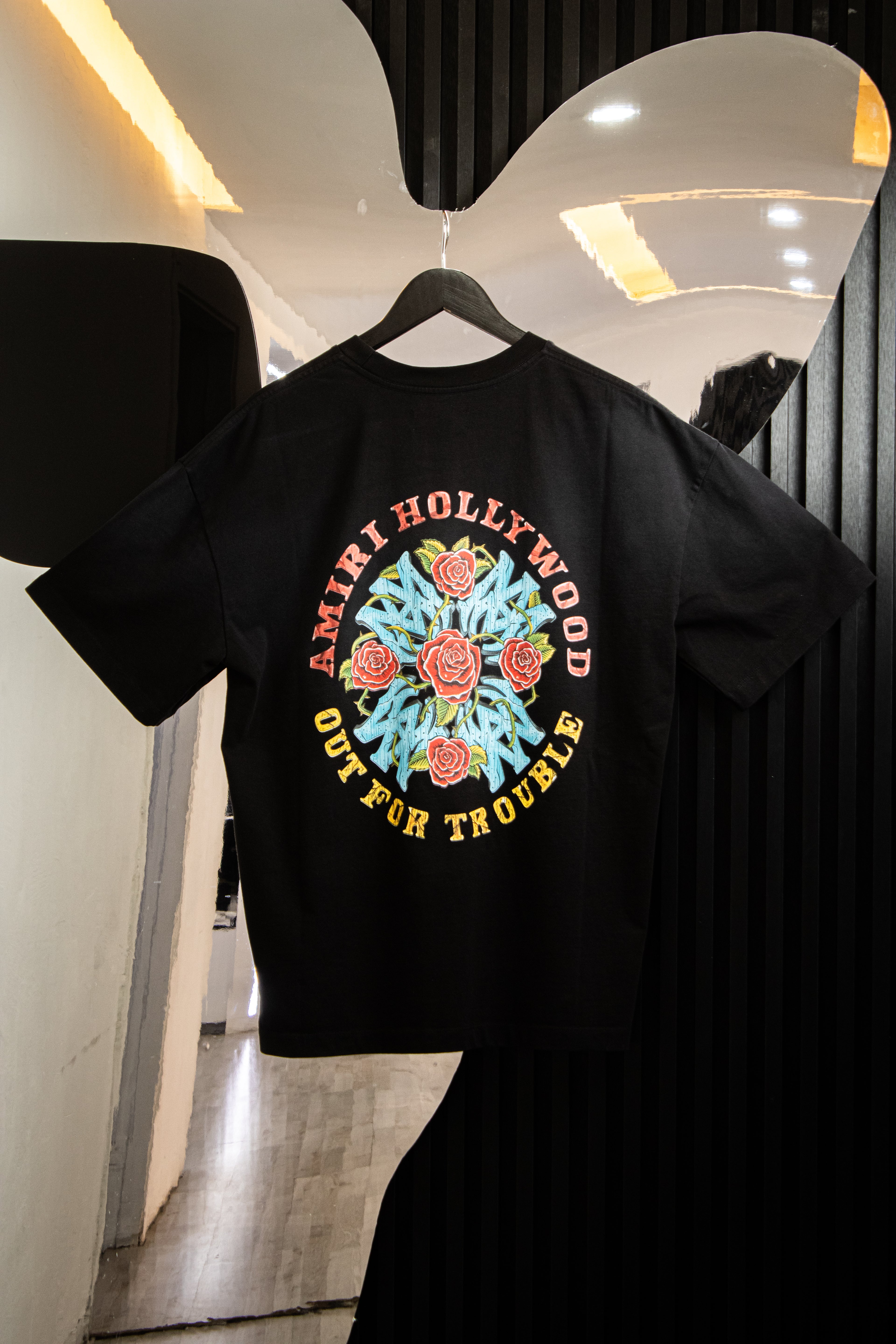 PLAYERA AMIRI OUR FOR TROUBLE